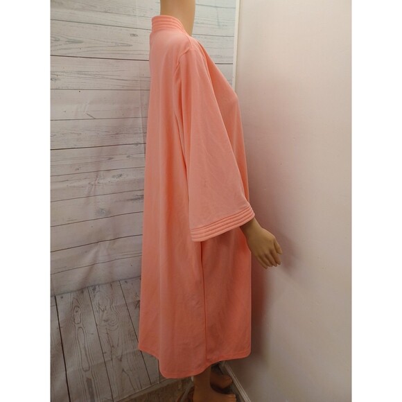 Take-Along Sears House Coat Full Length XXL 42-44 Union Made Zip USA Peachy Pink - Picture 3 of 8